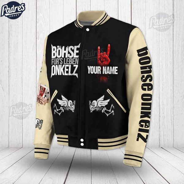 Music Bhse Onkelz Band Baseball Jacket 2