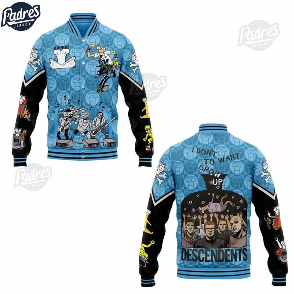 Music Decedents Baseball Jacket Trendy Style For Fans