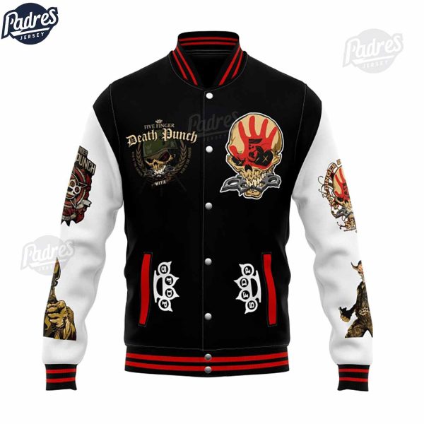 Music Five Finger Death Punch Baseball Jacket 2