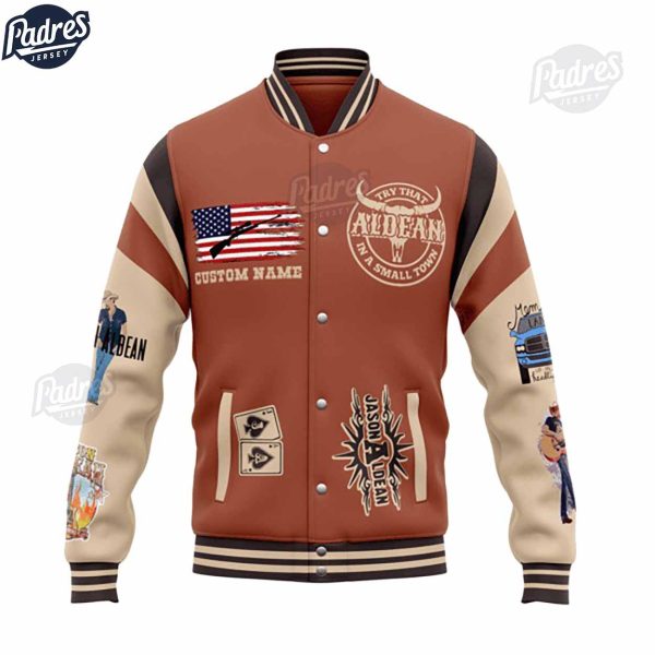 Music Jason Aldean Try That In A Small Town Baseball Jacket 2