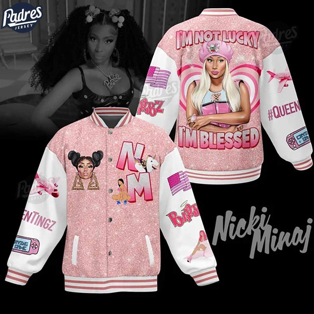 Music Nicki Minaj Baseball Jacket Bold Style For Barbz