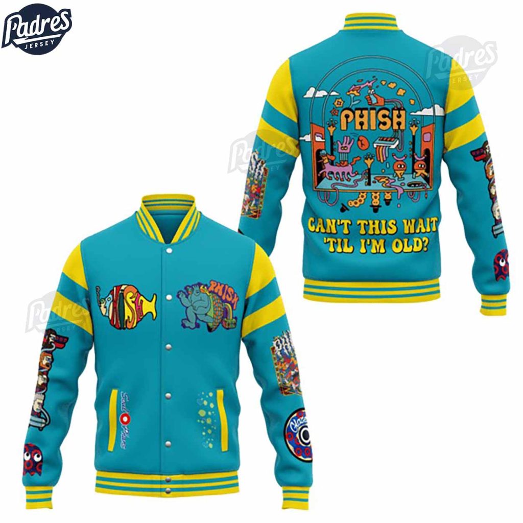 Music Phish Band Baseball Jacket Trendy Gear for Fans