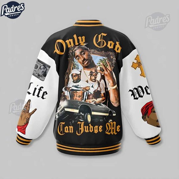 Music Tupac Shakur Baseball Jacket Rapper Style 2