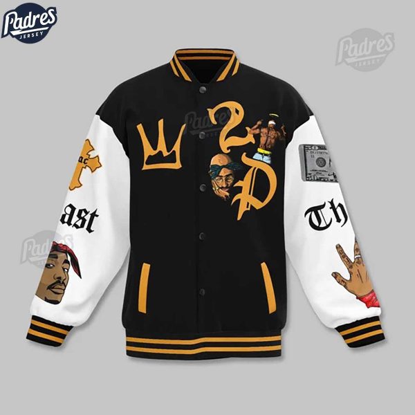 Music Tupac Shakur Baseball Jacket Rapper Style 3