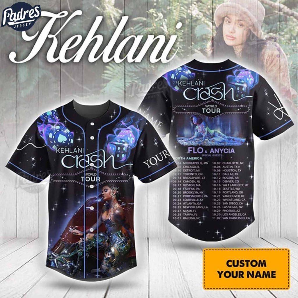 Music World Tour Kehlani Baseball Jersey