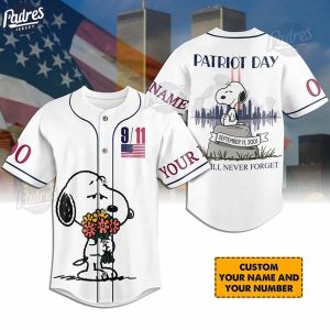 Patriot Day 9 11 Snoopy Baseball Jersey 1