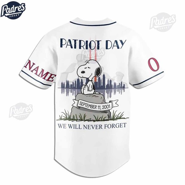 Patriot Day 9 11 Snoopy Baseball Jersey 3