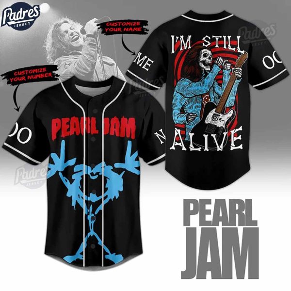 Pearl Jam Alive Custom Baseball Jersey