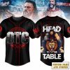 Roman Reigns Head Of The Table Custom Baseball Jersey 1