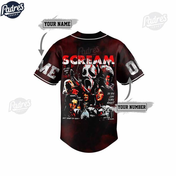 Scream Do You Like Scary Movie Custom Baseball Jersey 2