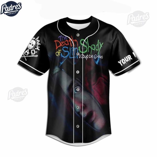 Unique The Death Of Slim Shady Eminem Custom Baseball Jersey 1