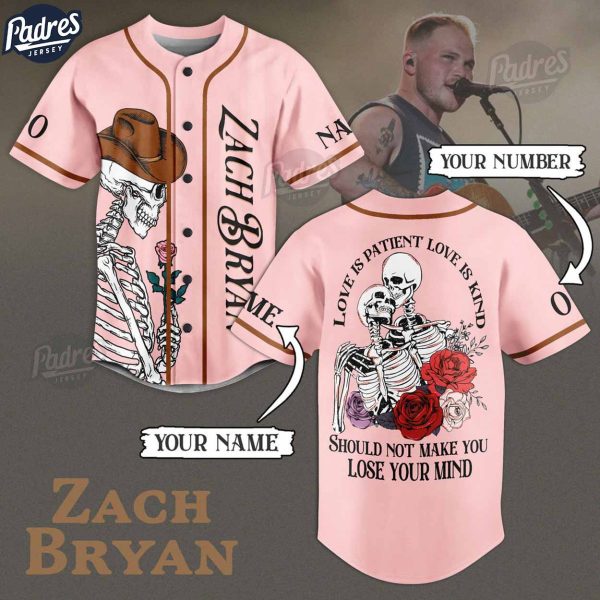 Zach Bryan Custom Jersey Love Is Patient Love Is Kind 1