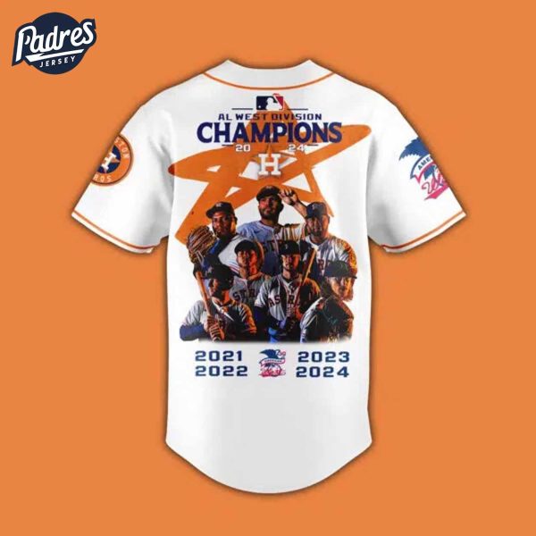 2024 Houston Astros Fanatics Al West Division Champions Baseball Jersey 4