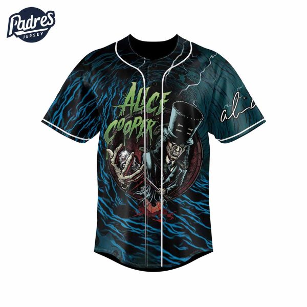 Alice Cooper Too Close For Comfort Baseball Jersey 3