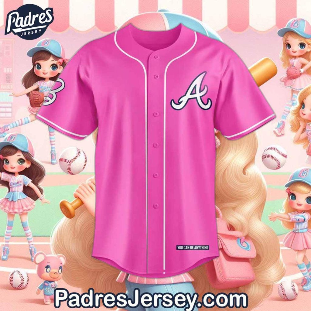 Atlanta Braves X Barbie Night Game Baseball Jersey