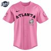 Atlanta Falcons Hello Kitty Pink NFL Baseball Jersey 2