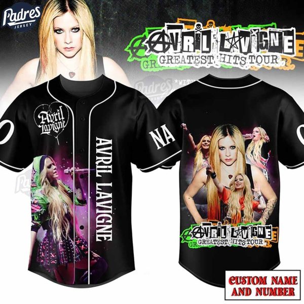 Avril Lavigne Greatest Hits Tour Custom Baseball Jersey 1