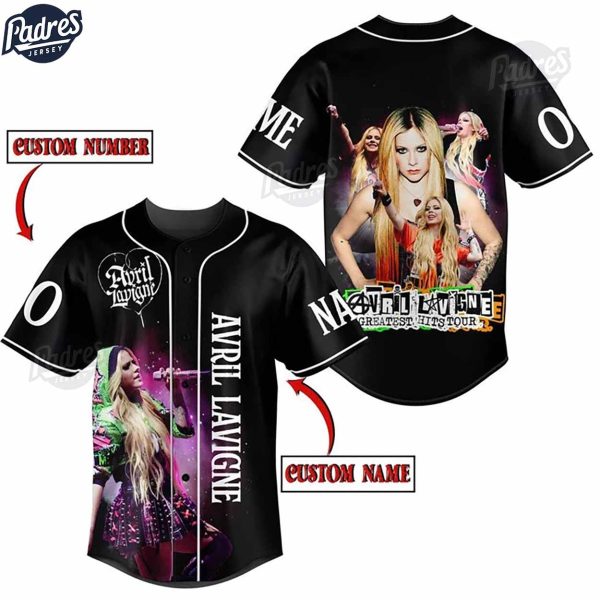 Avril Lavigne Greatest Hits Tour Custom Baseball Jersey 2