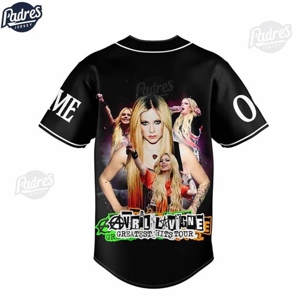 Avril Lavigne Greatest Hits Tour Custom Baseball Jersey 4