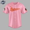 Baltimore Oriole Hello Kitty Pink Baseball Jersey 2