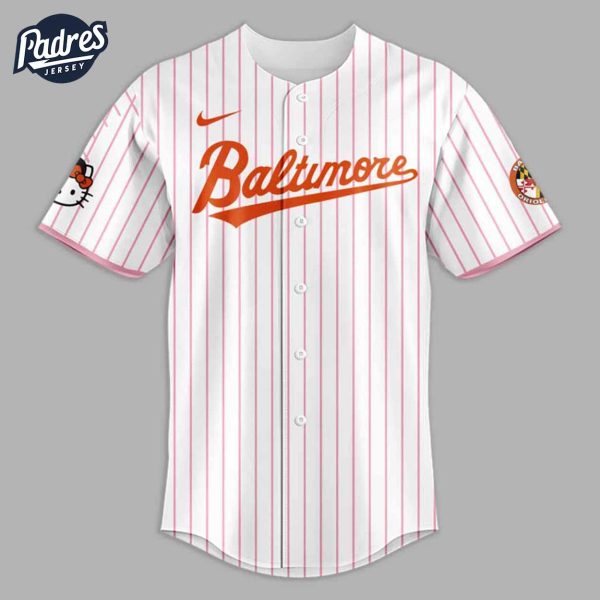 Baltimore Orioles x Hello Kitty Baseball Jersey Style 2