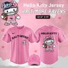 Baltimore Ravens Hello Kitty Pink NFL Baseball Jersey 1