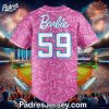 Barbie Night Game x Miami Marlins Baseball Jersey 3