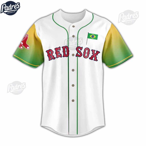 Boston Red Sox Brazil Baseball Jersey 2