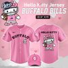 Buffalo Bills Hello Kitty Pink NFL Baseball Jersey 1