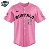 Buffalo Bills Hello Kitty Pink NFL Baseball Jersey 2