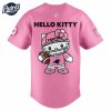 Carolina Panthers Hello Kitty Pink NFL Baseball Jersey 2