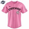 Chicago Bears Hello Kitty Pink NFL Baseball Jersey 2