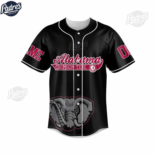 Custom Alabama Crimson Tide Football Baseball Jersey 2