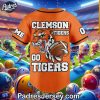 Custom Clemson Tigers Football Baseball Jersey 3