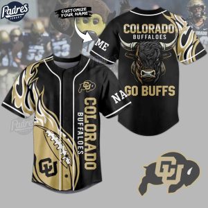 Custom Colorado Buffaloes NCAA Football Baseball Jersey 1