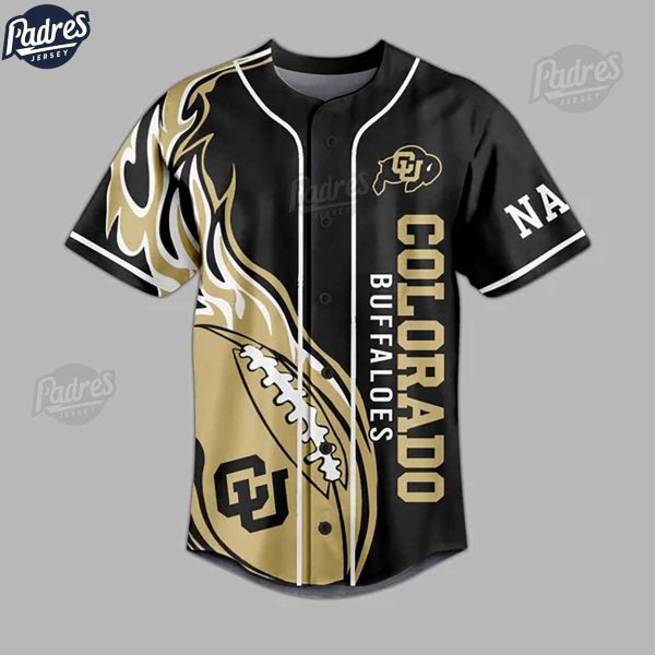 Custom Colorado Buffaloes NCAA Football Baseball Jersey 2