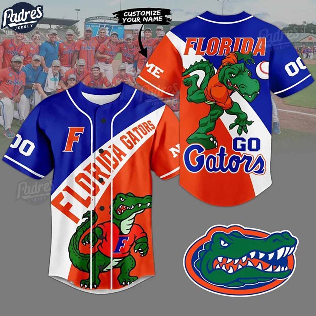 Custom Florida Gators Football Baseball Jersey Style