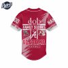 Custom God First Family Second Then Alabama Crimson Tide Football Baseball Jersey 3