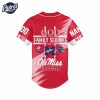 Custom God First Family Second Then Ole Miss Rebels Football Baseball Jersey 3