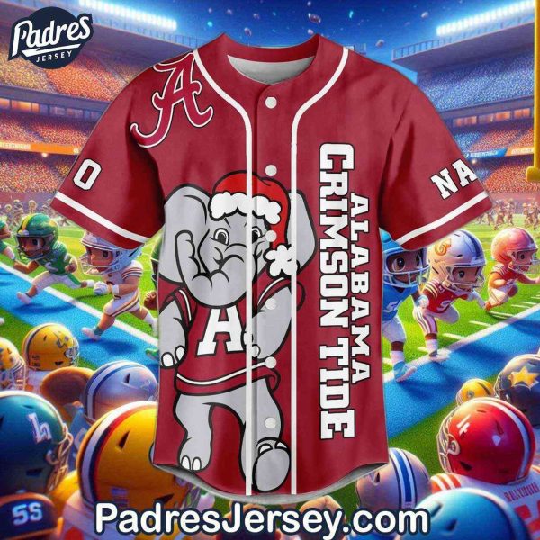 Custom Have A Roll Tide Christmas Baseball Jersey 2