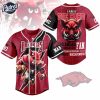 Custom I Am Die Hard Fan Your Approval Is Not Required Arkansas Razorbacks Football Baseball Jersey 3