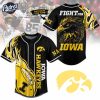 Custom Iowa Hawkeyes Football Baseball Jersey 1