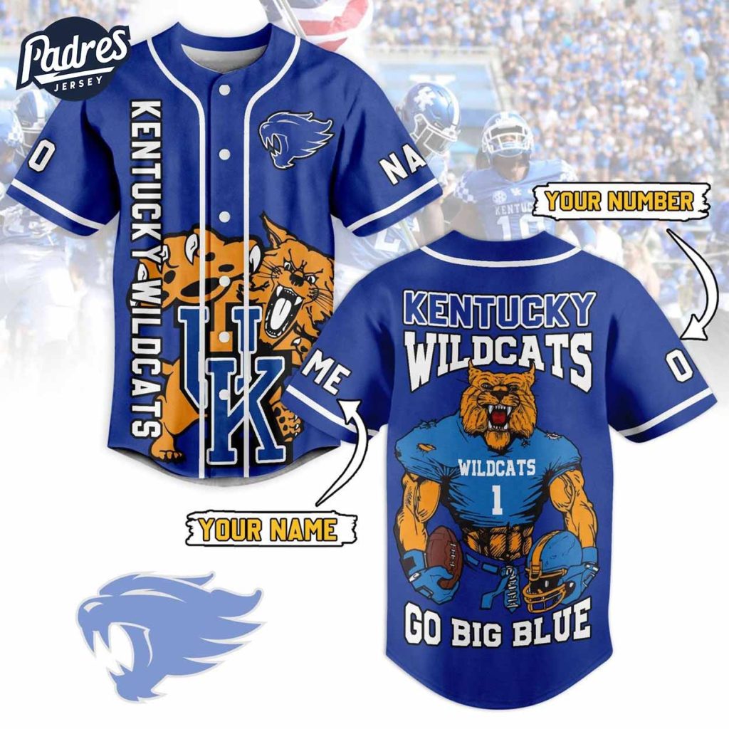 Custom Kentucky Wildcats Football Baseball Jersey