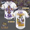 Custom Lsu Tigers Football Baseball Jersey 1