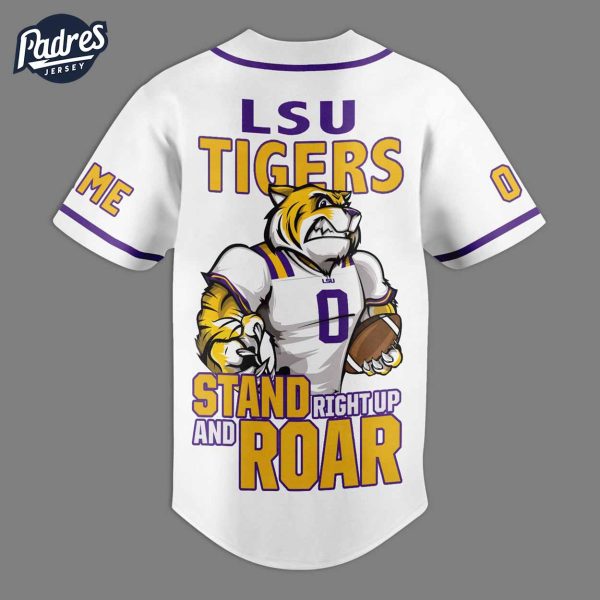 Custom Lsu Tigers Football Baseball Jersey 2