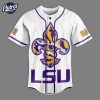 Custom Lsu Tigers Football Baseball Jersey 3