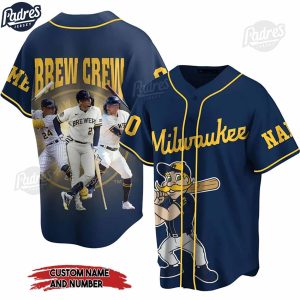 Custom Milwaukee Brewers Baseball Jersey For Lovers 1