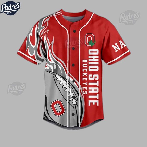 Custom Ohio State Buckeyes Football Baseball Jersey Gifts 2