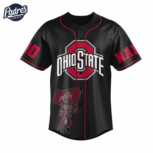 Custom Ohio State Football Baseball Jersey 2