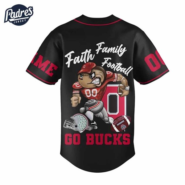 Custom Ohio State Football Baseball Jersey 4